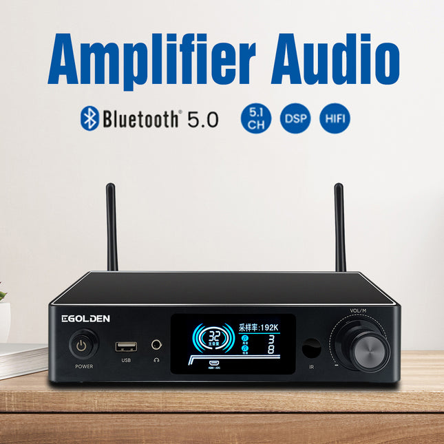 HiFiMuse WA80 Pro Wireless WiFi & Bluetooth 5.0 Power Amplifier 120Wx2