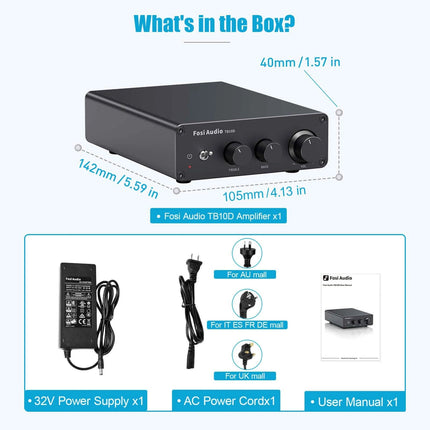Fosi Audio  TB10D Stereo Audio Amplifier
