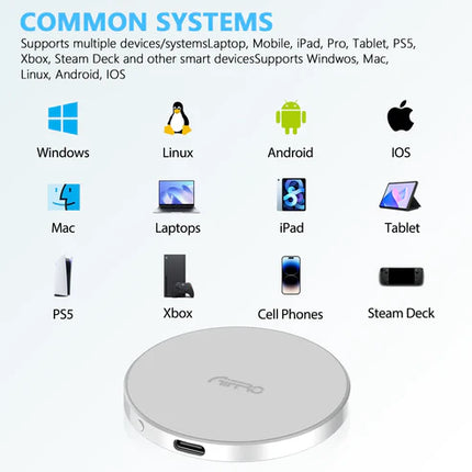 Aiffro P10 Magnetic Portable Solid State Drive, MagSafe Compatible, Type-C, Up To 2000MB/S