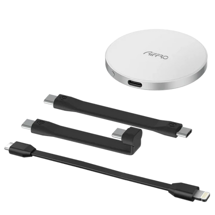 Aiffro P10 Plus Magnetic Portable Solid State Drive, Lightning Cable, MagSafe Compatible, Up To 2000MB/S