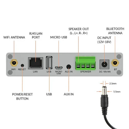 Arylic A30+ 30W x 2 WiFi Mini Stereo Amplifier