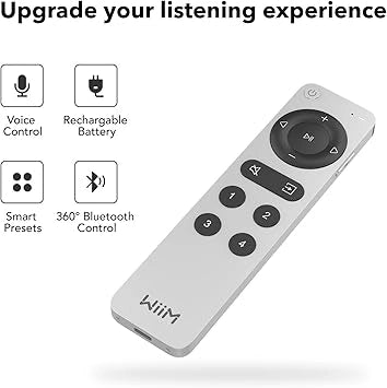 WiiM Voice Remote 2 for WiiM Music Streamers and Amplifiers