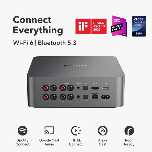 WiiM Ultra Music Streamer & Digital Preamp | 3.5" Touchscreen